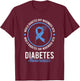 World Diabetes Day November Disease Awareness Insulin Type 1 T-Shirt - T-Shirt | Maroon