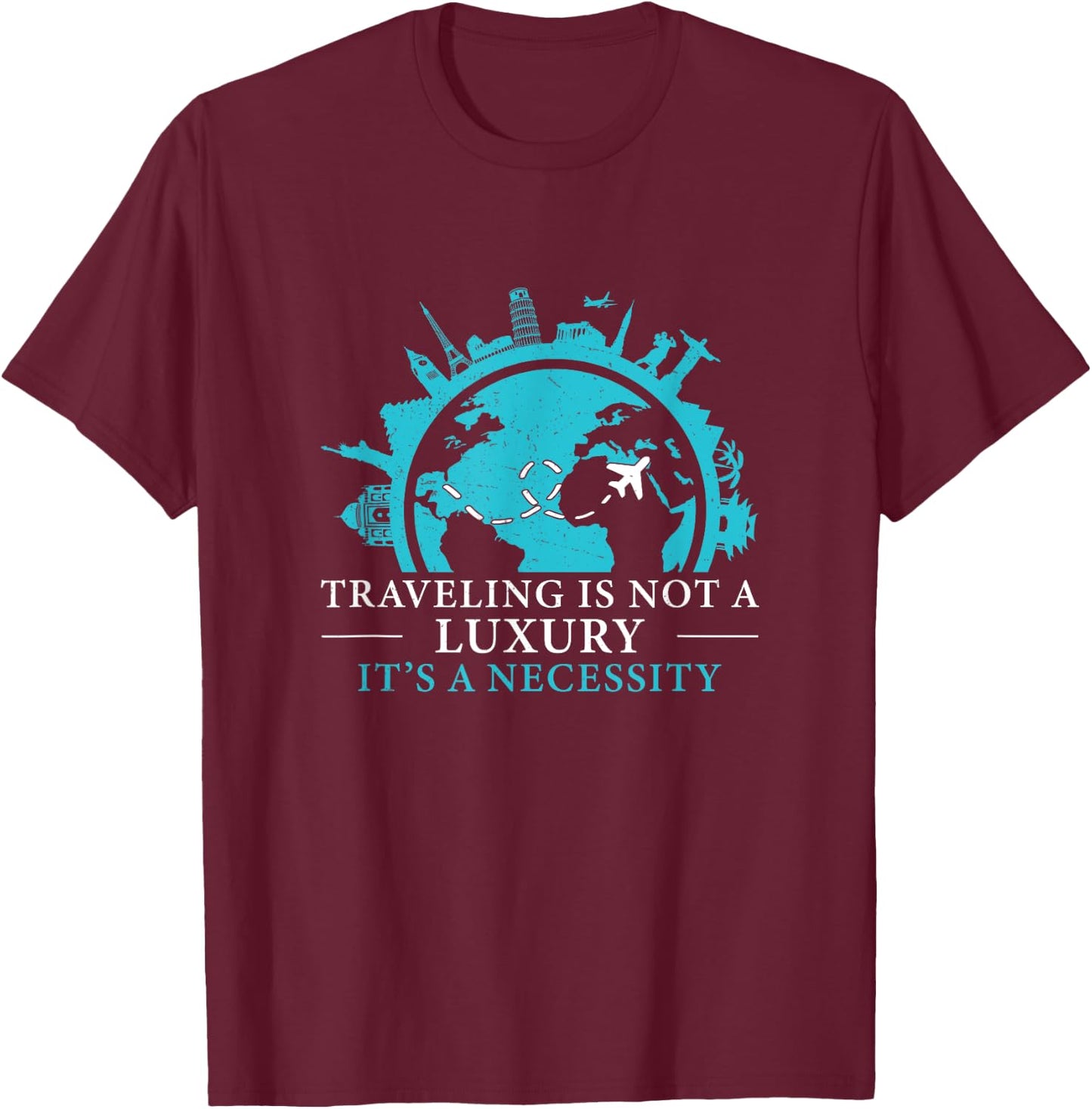 Travel Consultant Agent A Necessity Funny Tour Operator T-Shirt - T-Shirt | Maroon