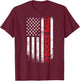 Bocce ball boules sports bocce usa flag retro design Men T-Shirt - T-Shirt | Maroon