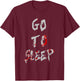 Jeff The Killer Go To Sleep Bloody T-Shirt - T-Shirt | Maroon