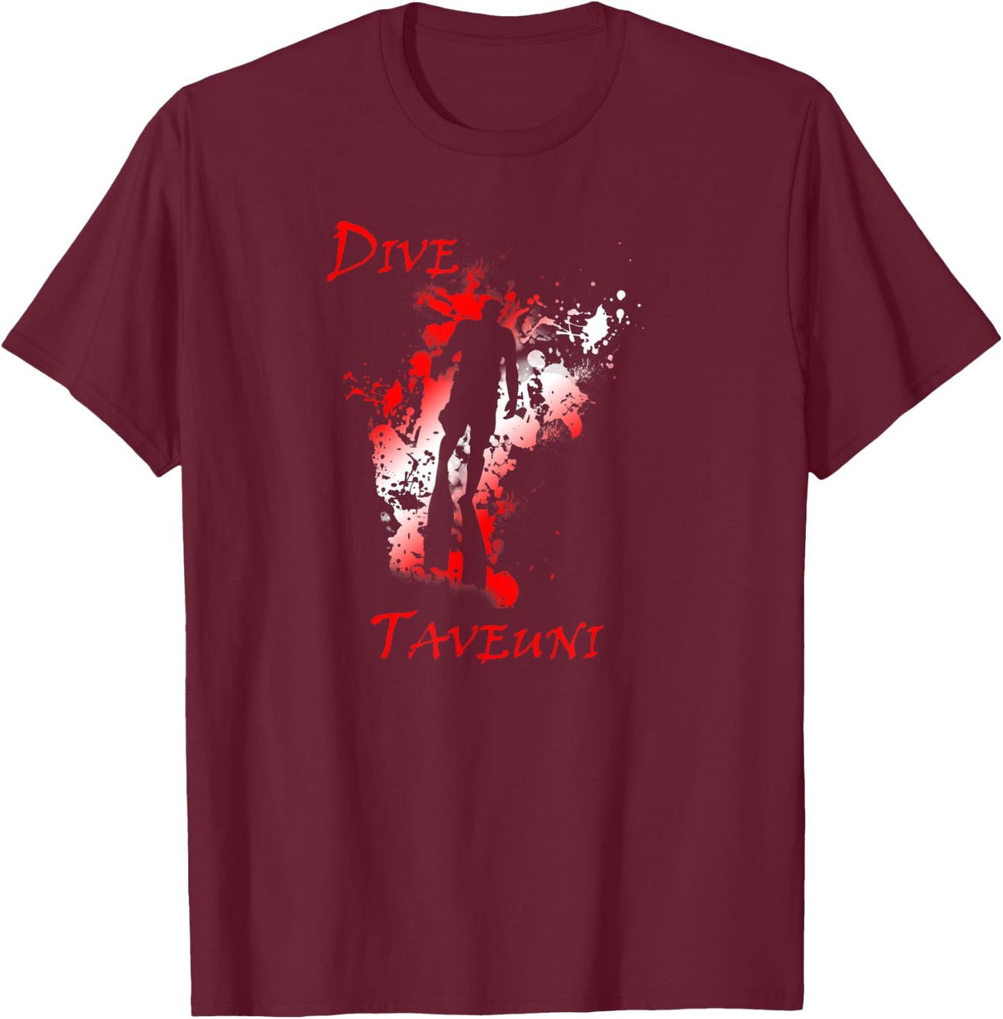 Dive Taveuni Vacation Diving T-Shirt - T-Shirt | Maroon