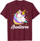 Unicorn rainbow - Aunticorn Aunt T-Shirt - T-Shirt | Maroon
