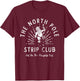 The North Pole Strip Club Get On Naughty List Christmas T-Shirt - T-Shirt | Maroon