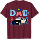 Cop Dad Police Themed Kids Birthday Officer Party Matching T-Shirt - T-Shirt | Maroon