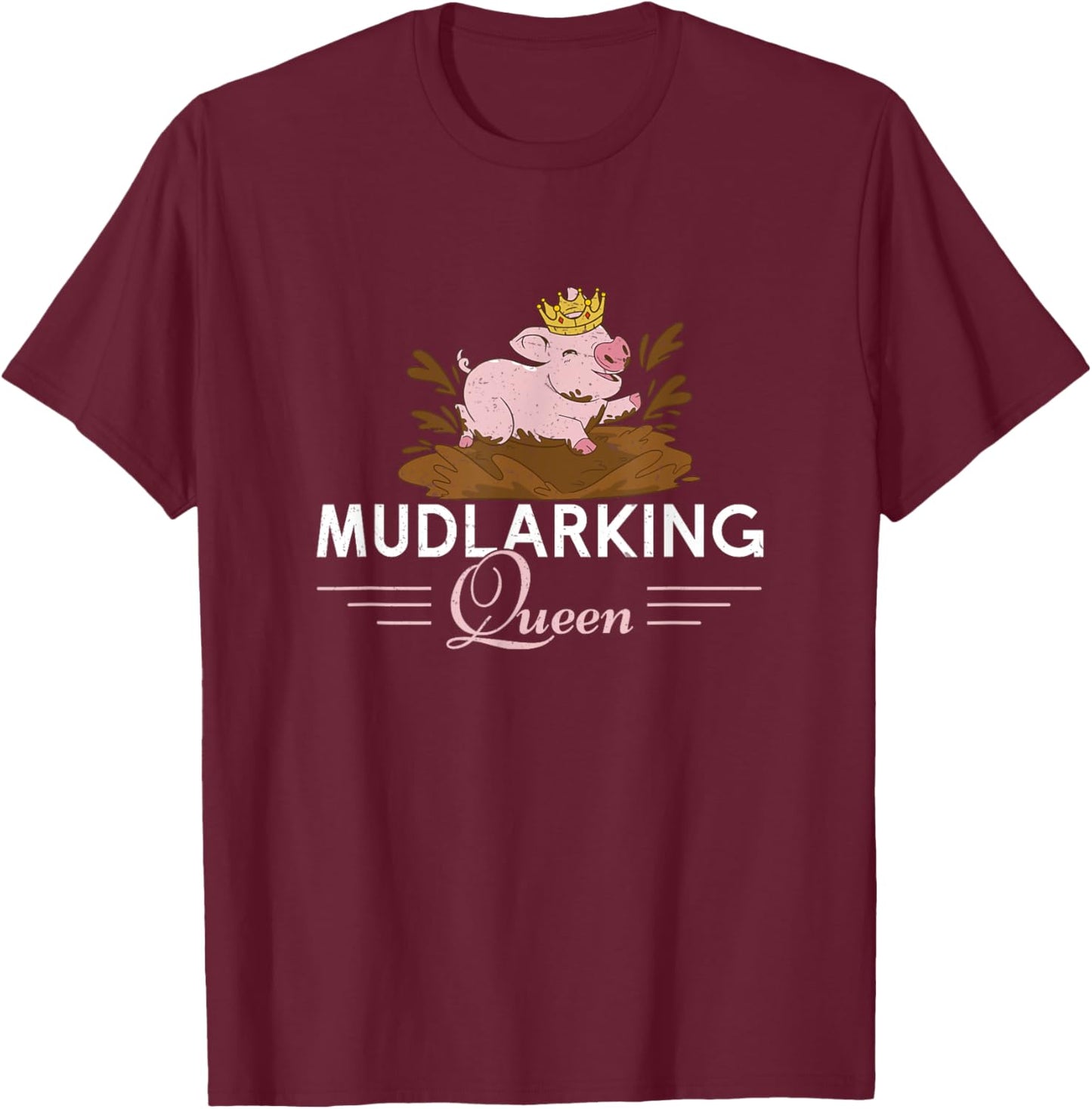Awesome Mudlarking Queen For A Scavenger Mudlarker Mudlark T-Shirt - T-Shirt | Maroon