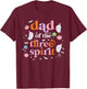 Dad of The Three Spirit Halloween 3rd Bday Boy Ghost T-Shirt - T-Shirt | Maroon