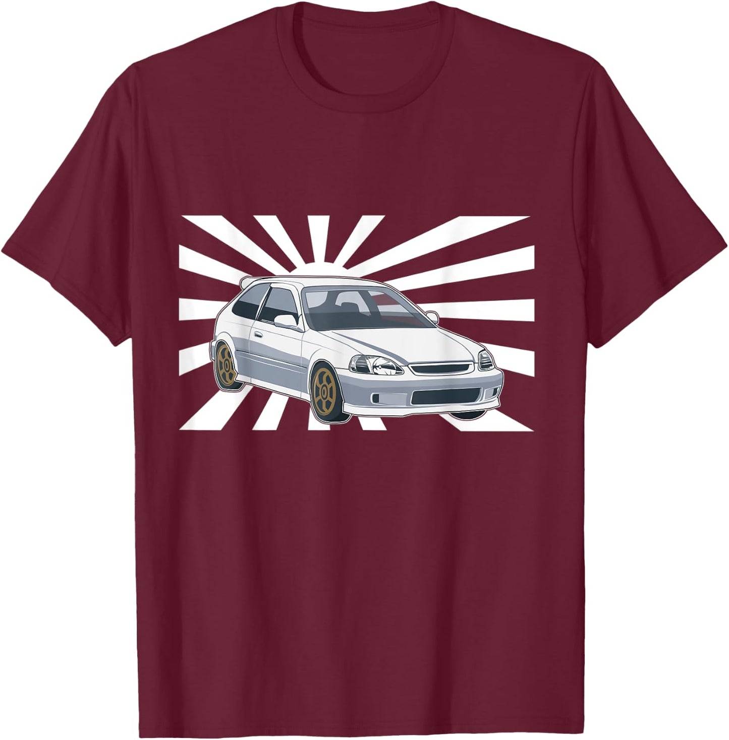 JDM Japan Motorsport tuning car 90s T-Shirt - T-Shirt | Maroon