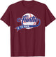 Auntie Of The Rookie 1st Birthday Baseball Family Rookie T-Shirt - T-Shirt | Maroon
