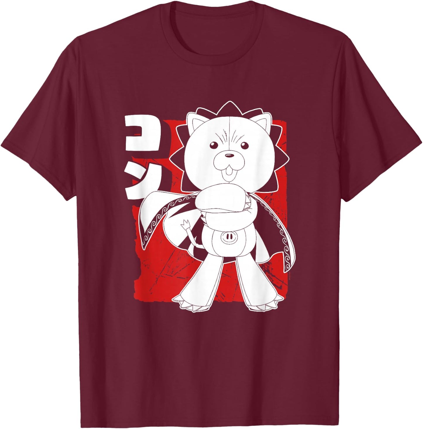 Bleach Kon with Cape Anime T-Shirt - T-Shirt | Maroon