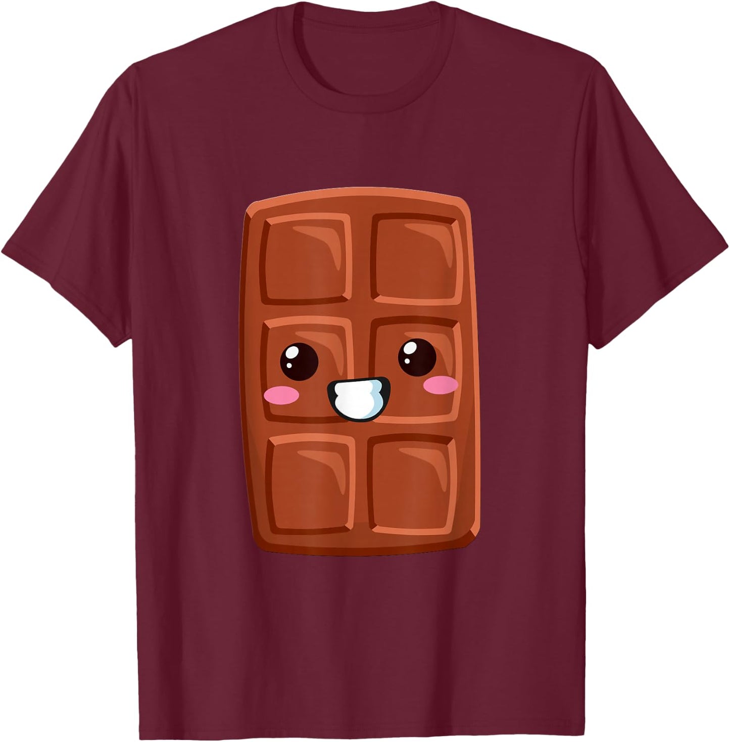 Kawaii Halloween Group Costume Party S'Mores Chocolate Bar T-Shirt - T-Shirt | Maroon