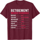 Funny Retirement Gift Women Cool Retired Retiree Small T-Shirt - T-Shirt | Maroon
