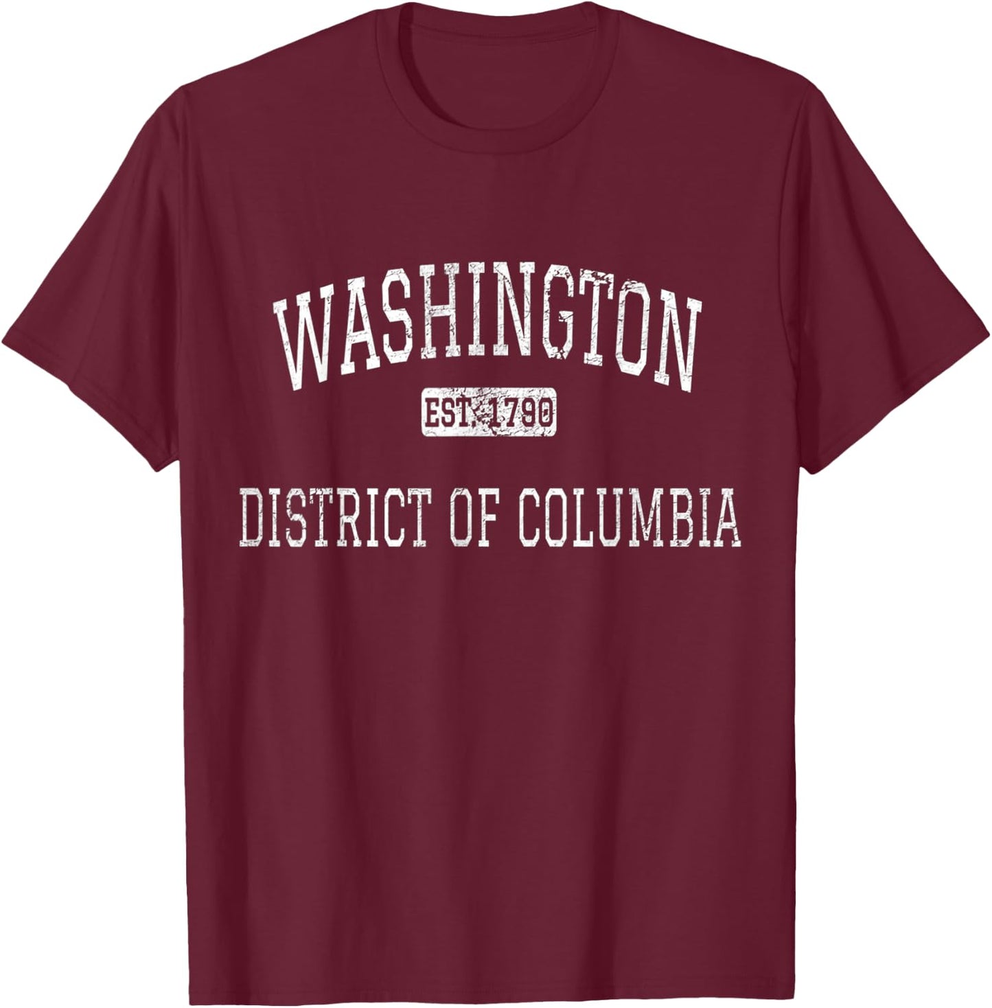 Washington DC DC Vintage T-Shirt - T-Shirt | Maroon