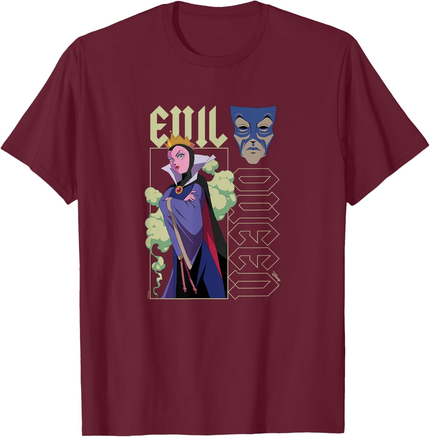 Disney Princess - Evil Queen T-Shirt - T-Shirt | Maroon