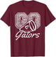 Go Cheer Gators Sports Name Gifts Men Women Boy Girl T-Shirt - T-Shirt | Maroon