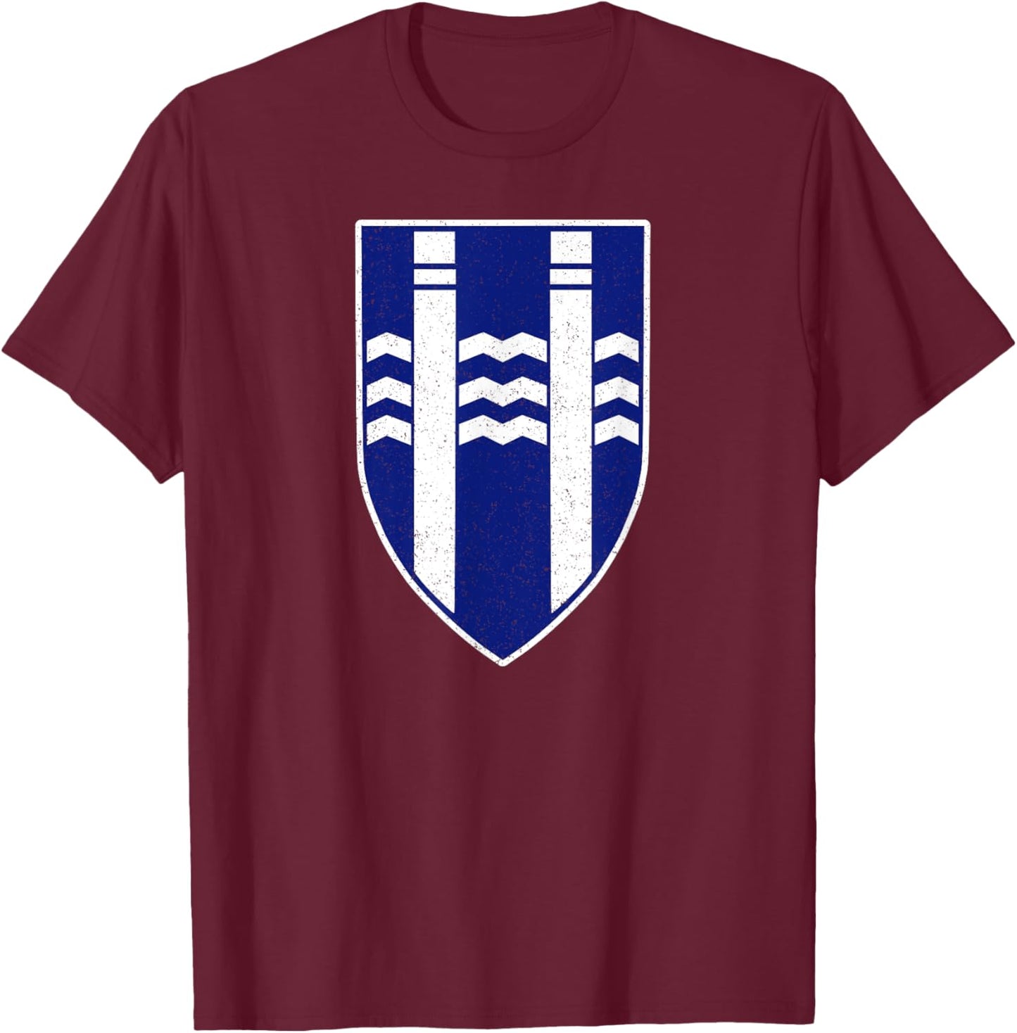 Reykjavik Iceland Flag Coat of Arms T-Shirt - T-Shirt | Maroon