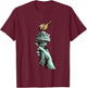 New York City Statue Of Liberty Freedom Cool Graphic Designs T-Shirt - T-Shirt | Maroon