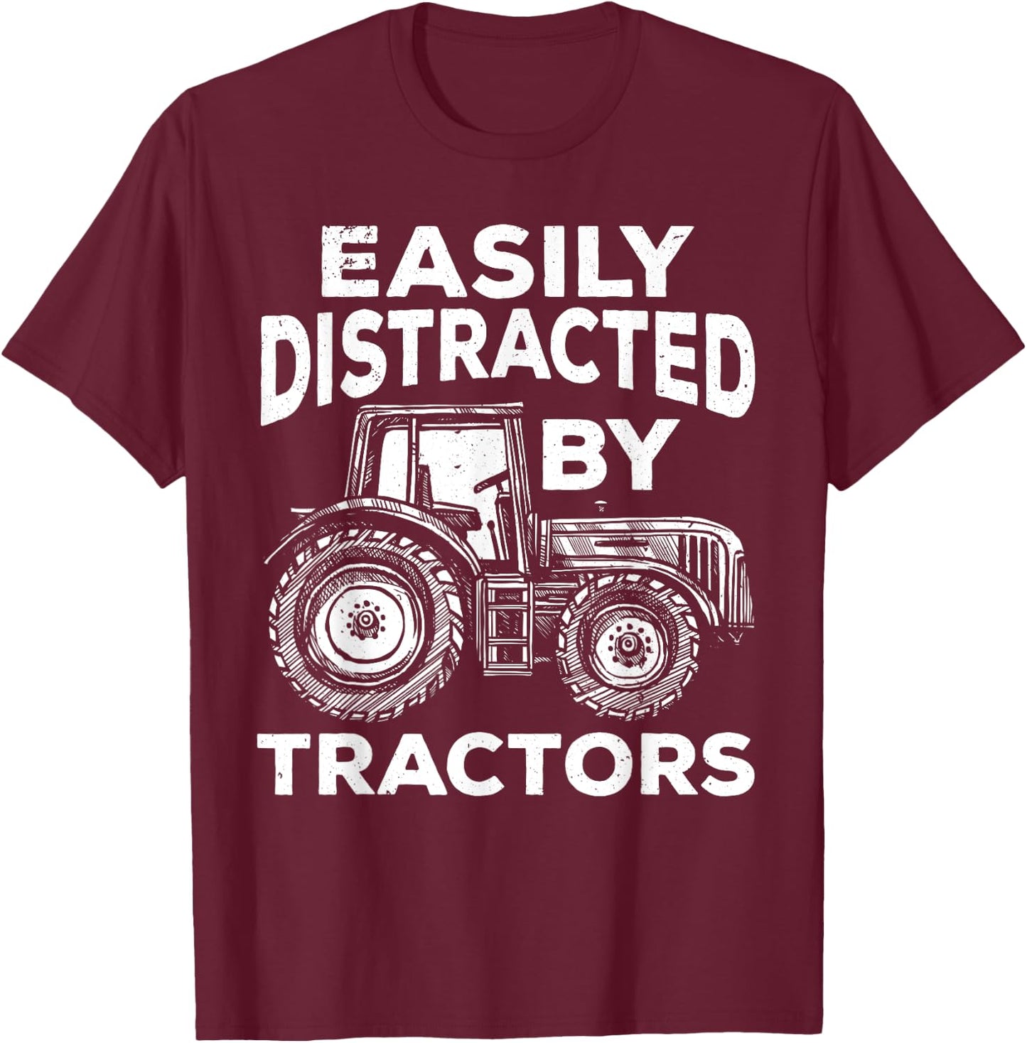 Tractor Art Women Farming Agriculture Farmer Truck T-Shirt - T-Shirt | Maroon