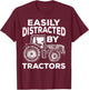 Tractor Art Women Farming Agriculture Farmer Truck T-Shirt - T-Shirt | Maroon