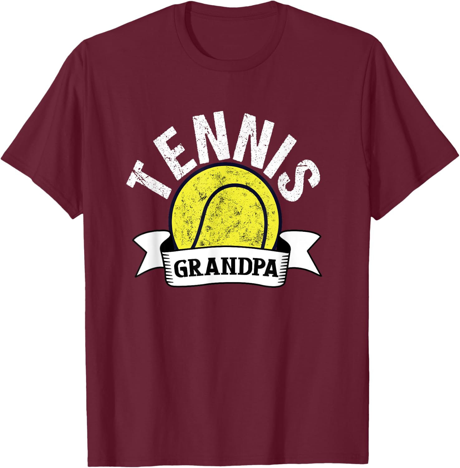 Tennis Grandpa - Funny Tennis Grandfather T-Shirt - T-Shirt | Maroon