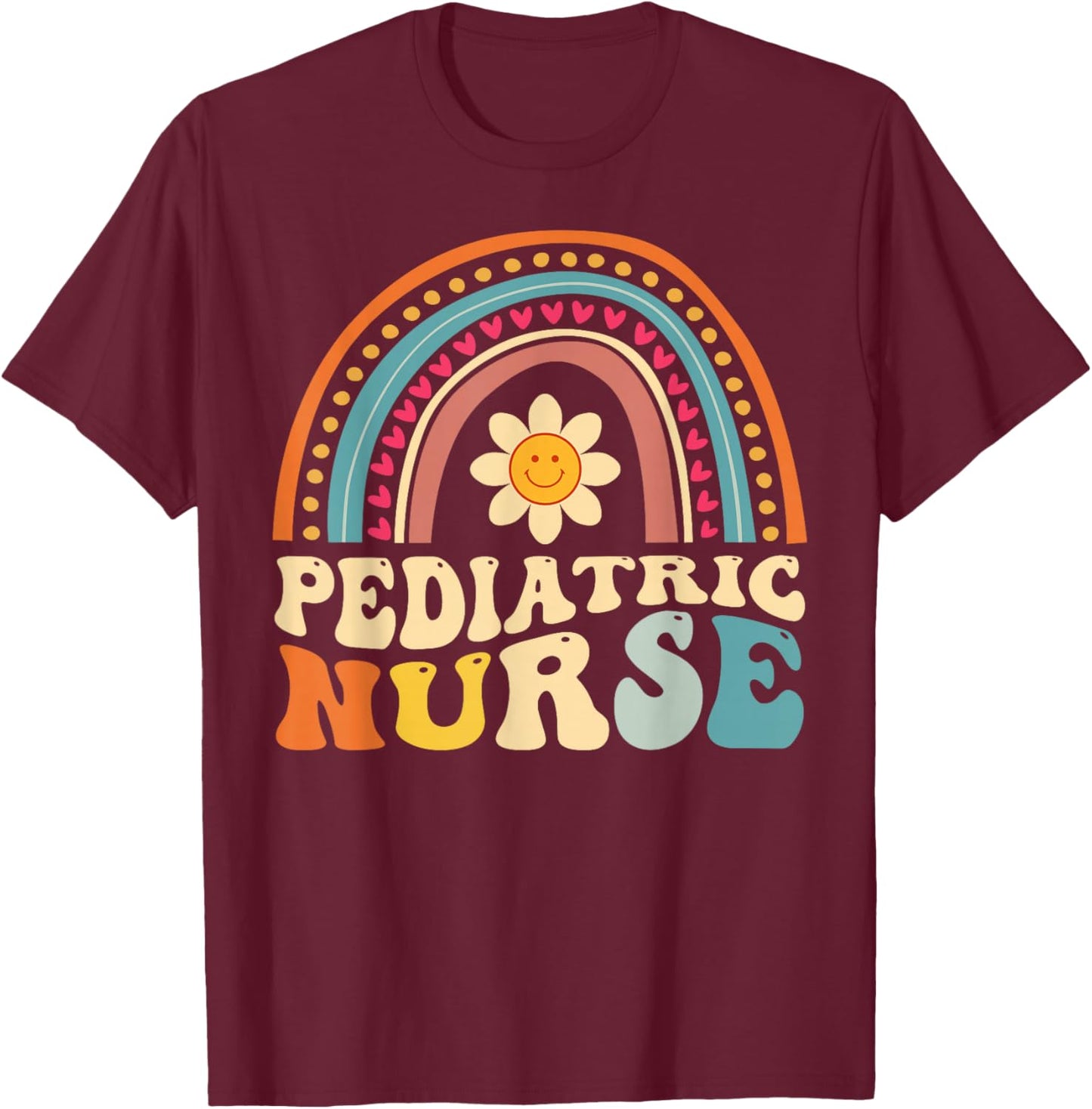 Pediatric Nurse Future Nurse Nursing School T-Shirt - T-Shirt | Maroon