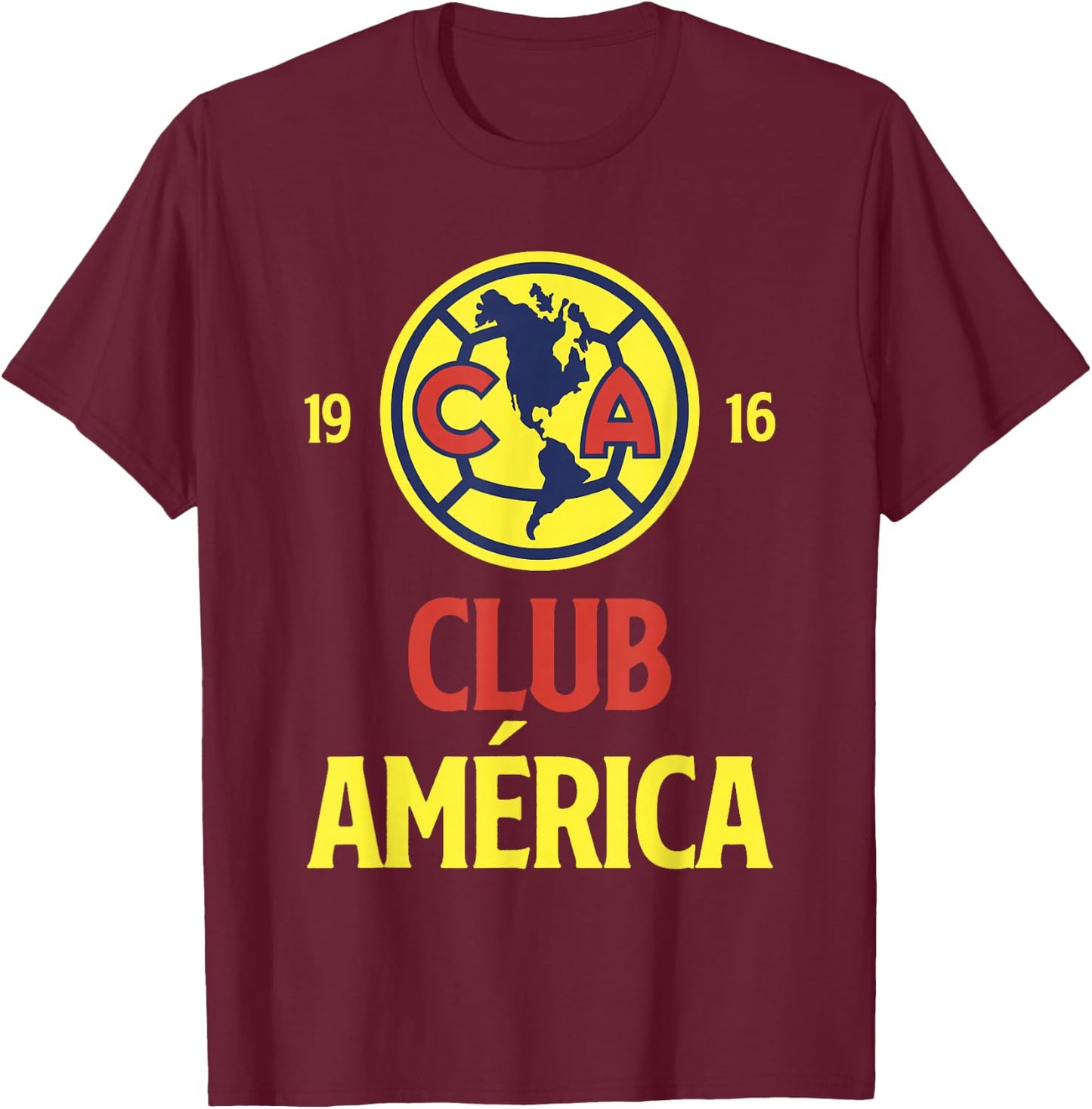 Club America - Score Big with Our Exclusive Collection T-Shirt - T-Shirt | Maroon