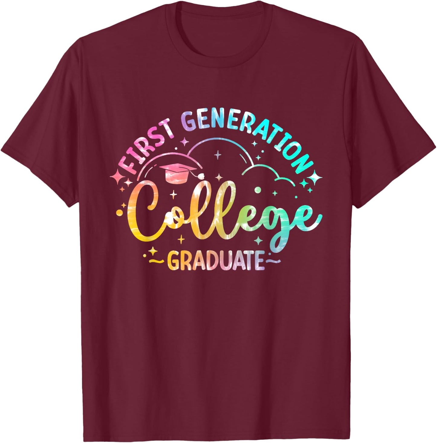 First Generation College Student First-Gen College Graduate T-Shirt - T-Shirt | Maroon