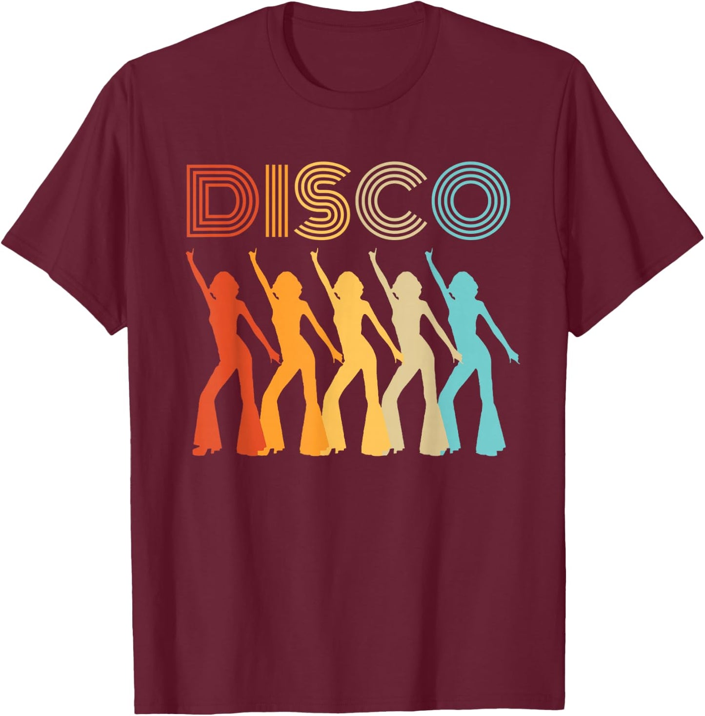 Disco Diva Themed Party 70s Retro Vintage 70's Dancing Queen T-Shirt - T-Shirt | Maroon
