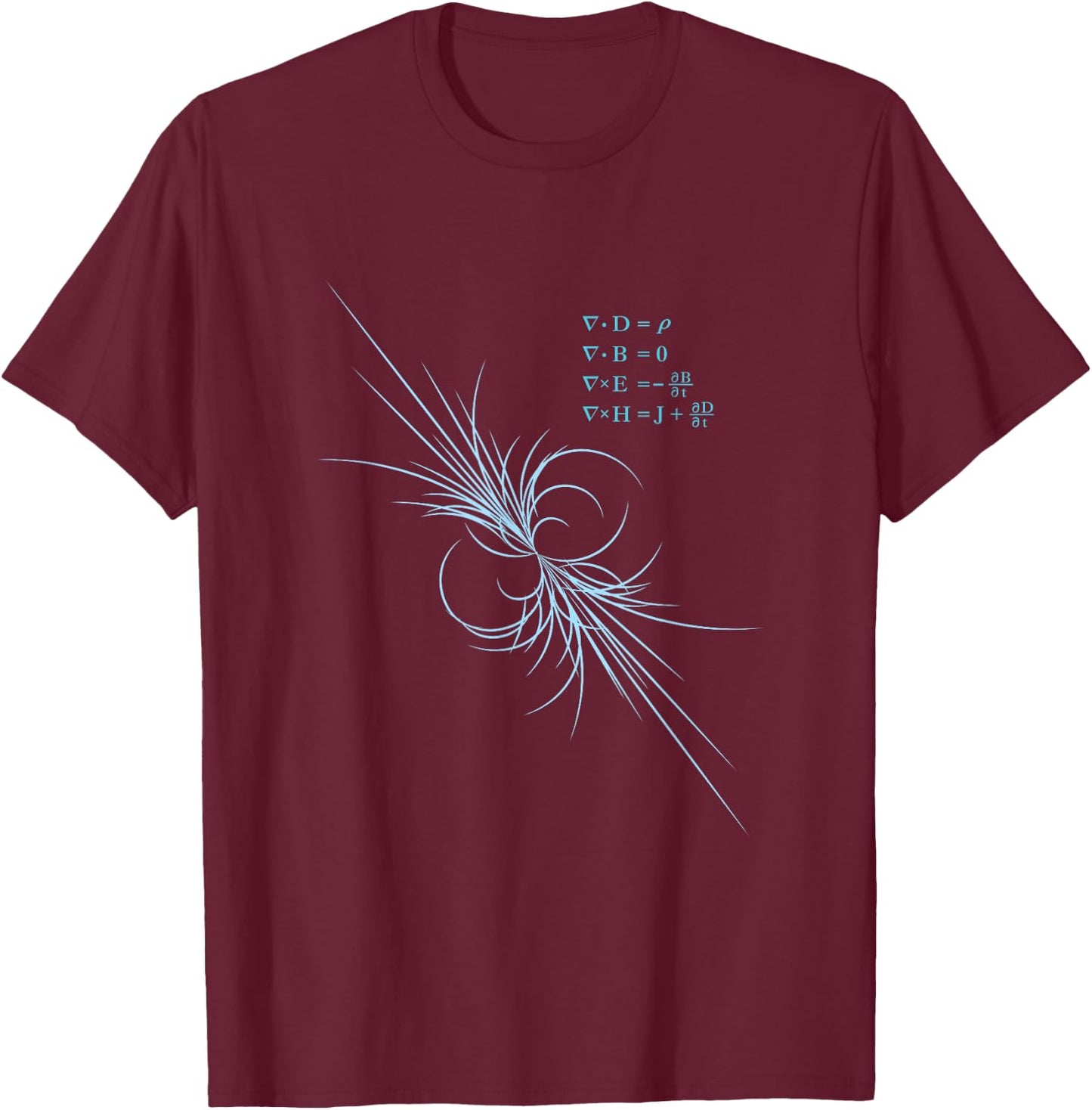 Maxwell Equation Physics Study Science Lover Physicist T-Shirt - T-Shirt | Maroon