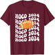 Retro Hoco 2024 Shirt Homecoming Shirt School Reunion T-Shirt - T-Shirt | Maroon