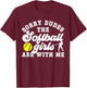Softball Girls Softball Brother Of A Softball Player T-Shirt - T-Shirt | Maroon