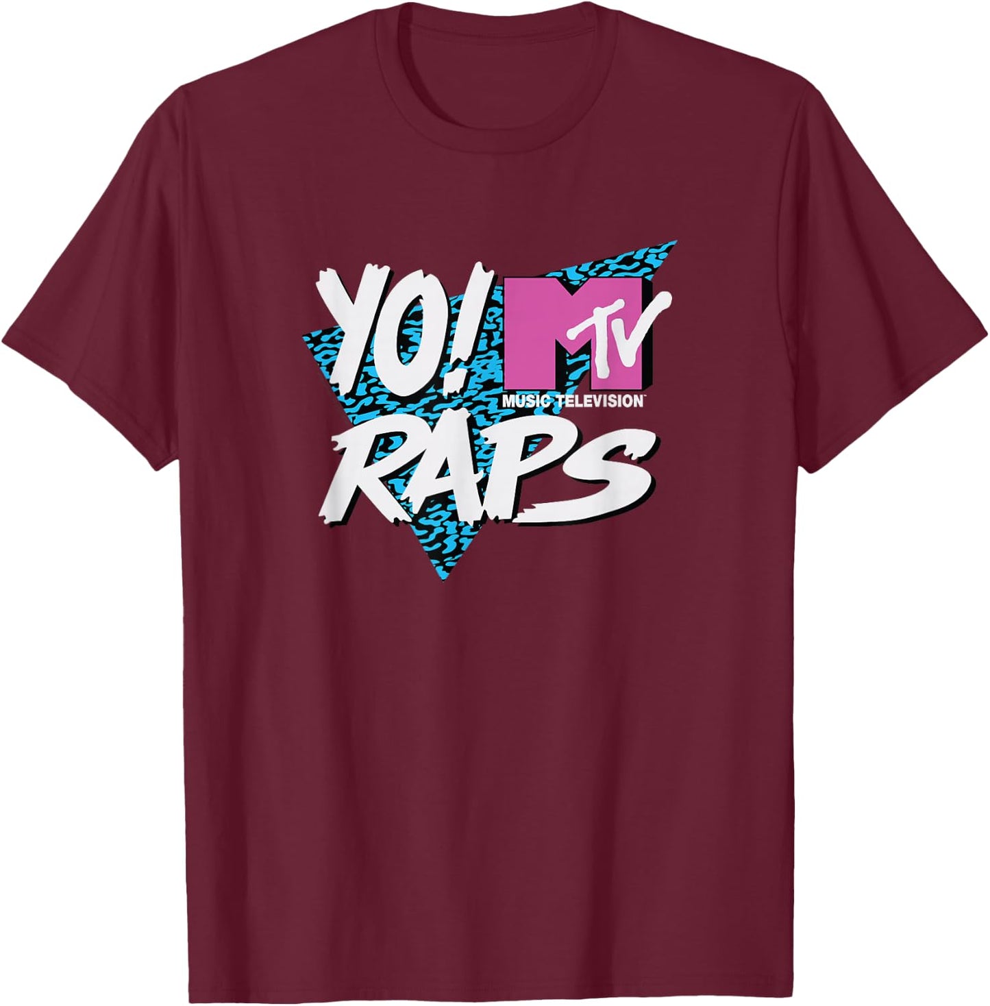 Yo! MTV Raps - MTV Raps Art T-Shirt - T-Shirt | Maroon