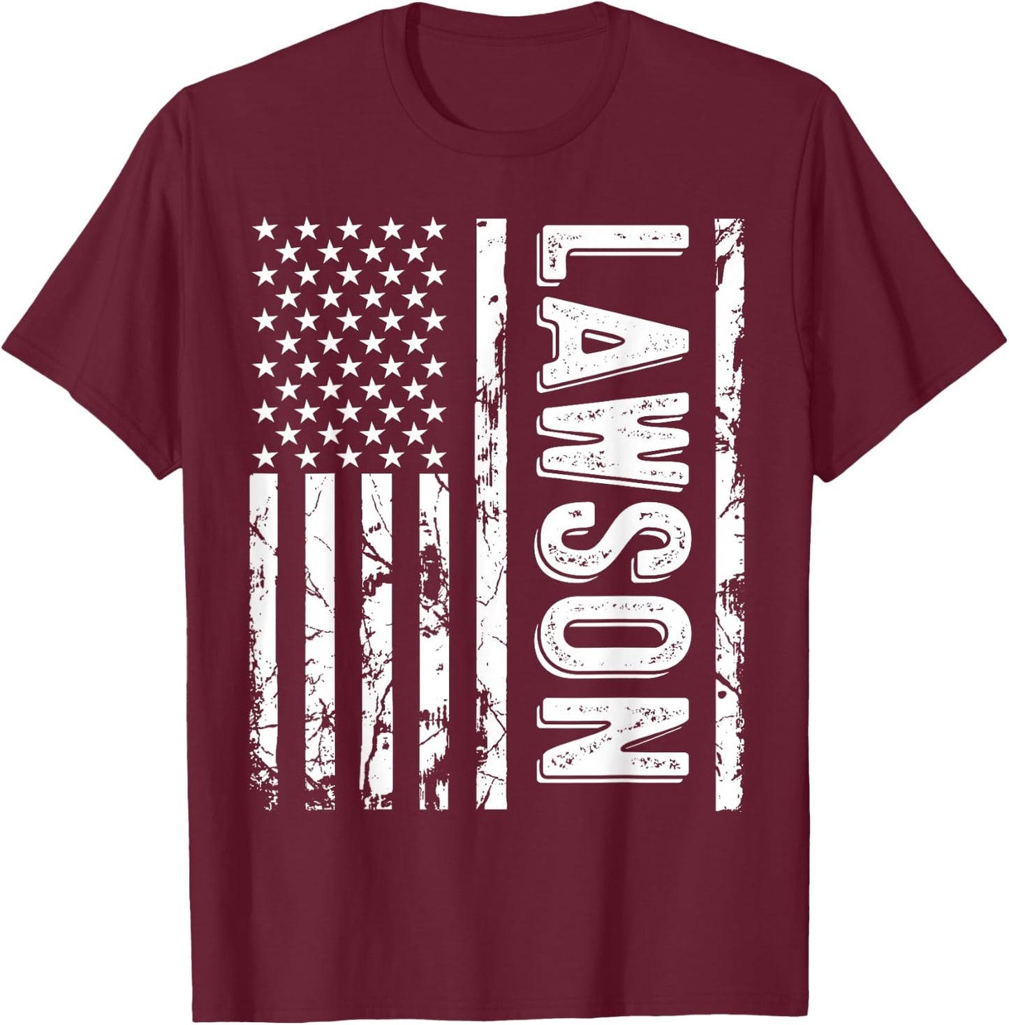 Lawson Last Name Funny Surname Team Lawson Family Reunion T-Shirt - T-Shirt | Maroon