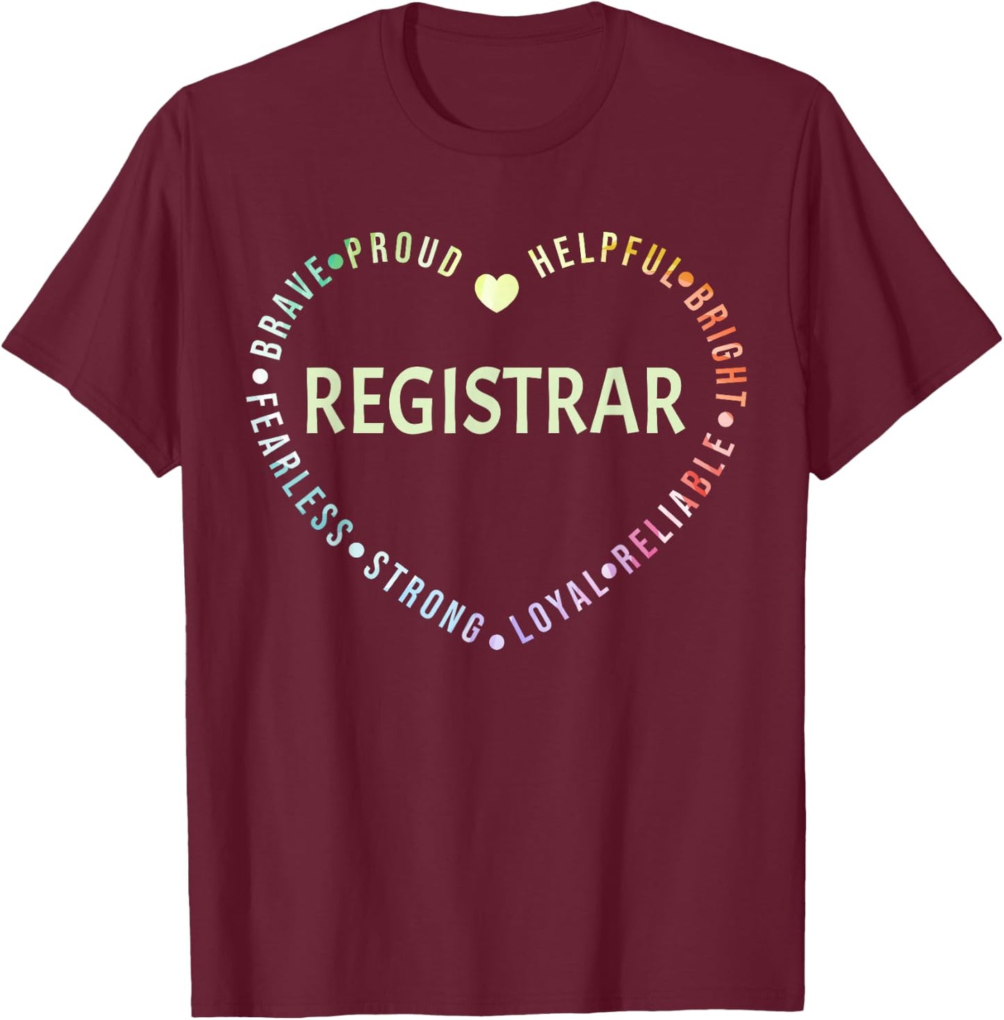 School Registrar T-Shirt - T-Shirt | Maroon