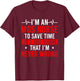 I'm An MDS Nurse MDS Nursing MDS Nurses T-Shirt - T-Shirt | Maroon
