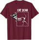 Cat Scan CT Funny Cat X Ray Pun Meme Rad Tech Cat Lover T-Shirt - T-Shirt | Maroon