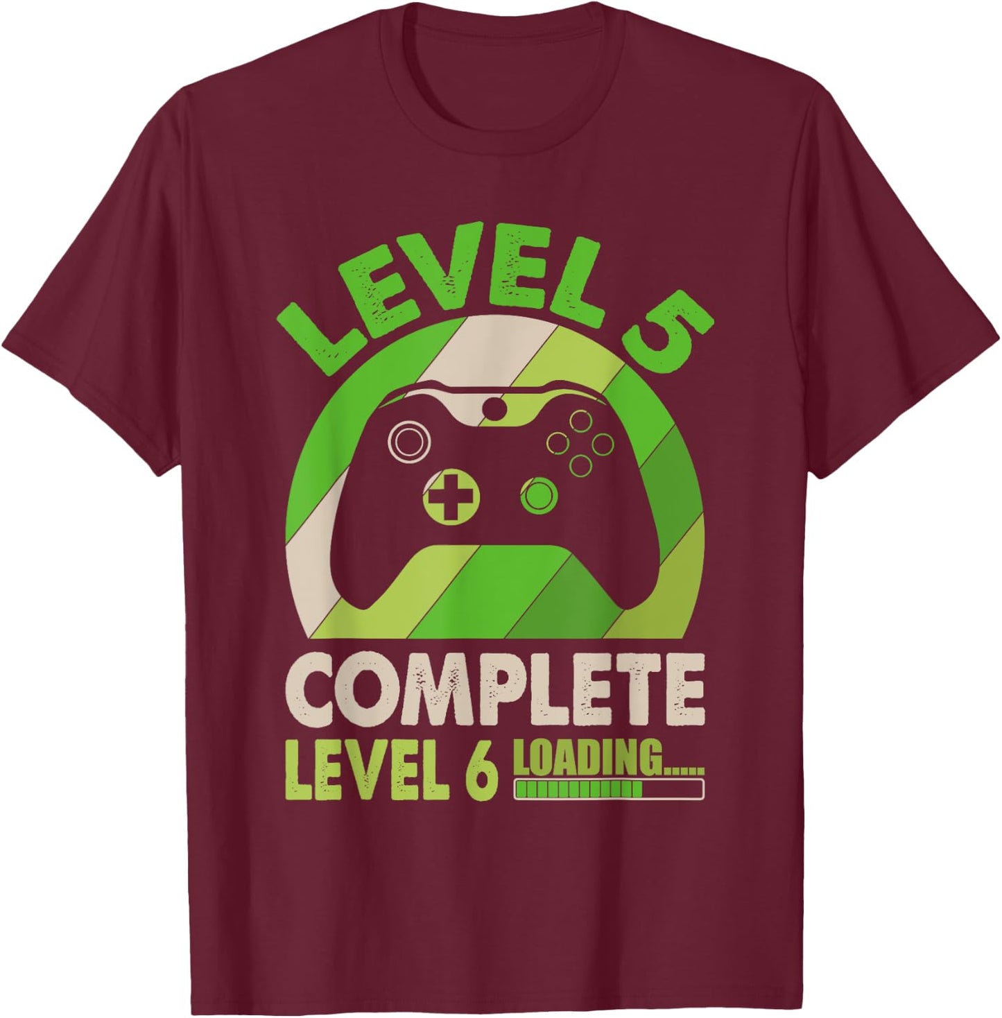 Level 5 Complete Level 6 Loading - 5th Wedding Anniversary T-Shirt - T-Shirt | Maroon