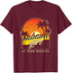 Cabana Girl At Your Service | Swimming Pool Beach | Party T-Shirt - T-Shirt | Maroon
