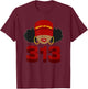 Detroit 313 Area Code What Up Doe Black Woman T-Shirt - T-Shirt | Maroon