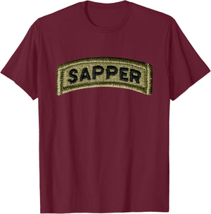 Sapper Tab T-Shirt - T-Shirt | Maroon