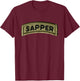 Sapper Tab T-Shirt - T-Shirt | Maroon