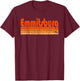Emmitsburg, Maryland Retro 80s Style T-Shirt - T-Shirt | Maroon