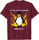 Computer - Sudo rm -rf / Tux Linux Penguin - Programmer T-Shirt - T-Shirt | Maroon