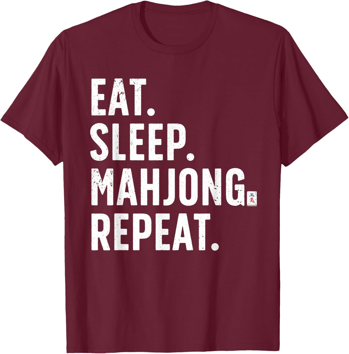 Cool Mahjong Women Strategy Tile Game Mahjong Lover T-Shirt - T-Shirt | Maroon