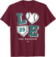 Love Cal Raleigh Seattle MLBPA T-Shirt - T-Shirt | Maroon