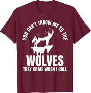 Wolf Leader Wolves Werewolf Full Moon Leader Fairy Tale T-Shirt - T-Shirt | Maroon