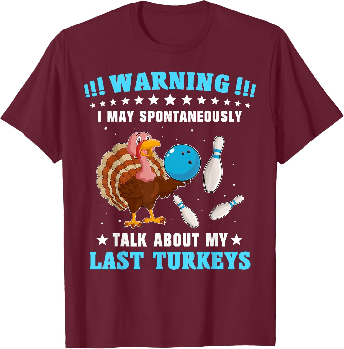 Bowling Player Men Strike Spare Bowler T-Shirt - T-Shirt | Maroon