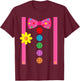 Clown Costume Halloween Funny Carnival Circus Tie Staff Kids T-Shirt - T-Shirt | Maroon