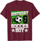 Kids Soccer Birthday Party - 8th Birthday Boy 8 Years Old T-Shirt - T-Shirt | Maroon