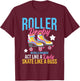 Roller Derby No Balls Required - Roller Skating Speed Skater T-Shirt - T-Shirt | Maroon