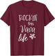 Rockin This Vava Life Portugal Portuguese Grandma T-Shirt - T-Shirt | Maroon